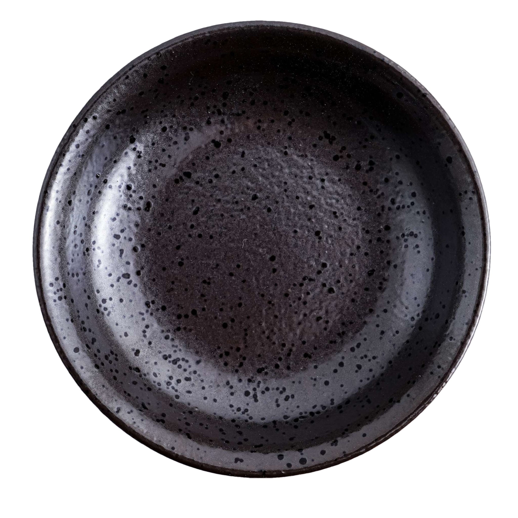 51197- Dark Brown 3.75" Porcelain Dipping Dish Sushi Soy Sauce Wasabi Plate, 72/Case