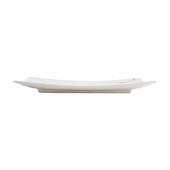 51240- White Sakura 14" Rectanglar Porcelain Flat Plate, Sushi Plate, 12/Case