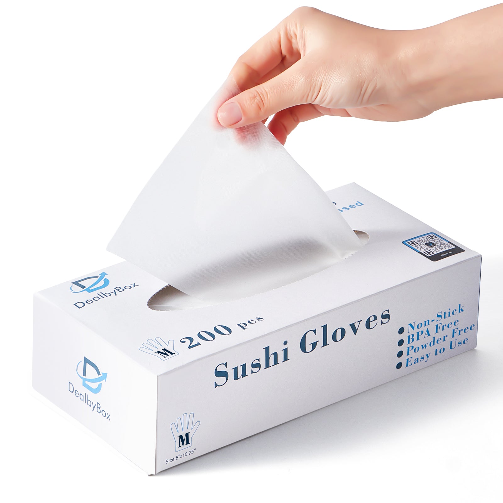 51021-Non-Stick Sushi Gloves (Medium)-2000pcs/Case-CPE01M – DealByBox