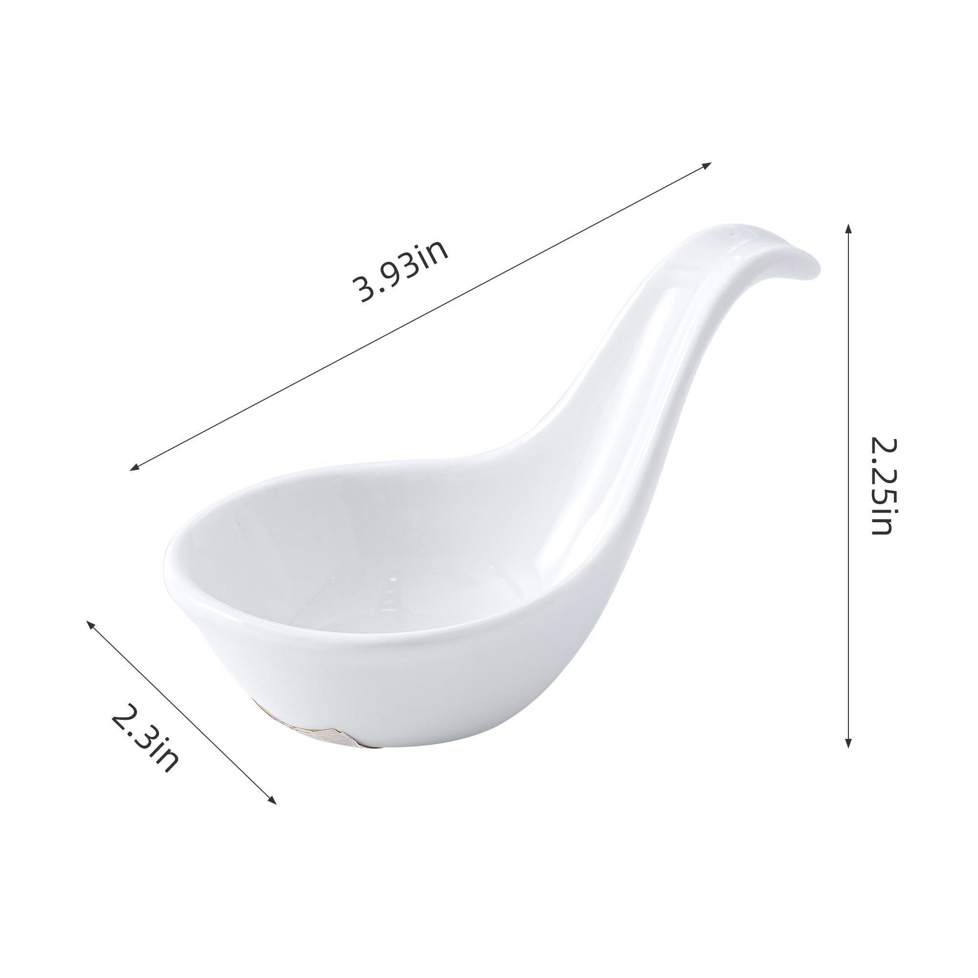 51099-3.93"Ceramic Appetizer / Tasting Spoon-216/Case