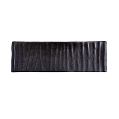 51054-Matte Black Ceramic Food Serving Platters (12 x 3 3/4Inch Rectangle Plates)-24/Case