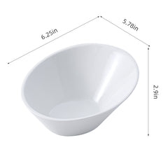 51120-Ceramic Modern Slant Bowl-24/Case