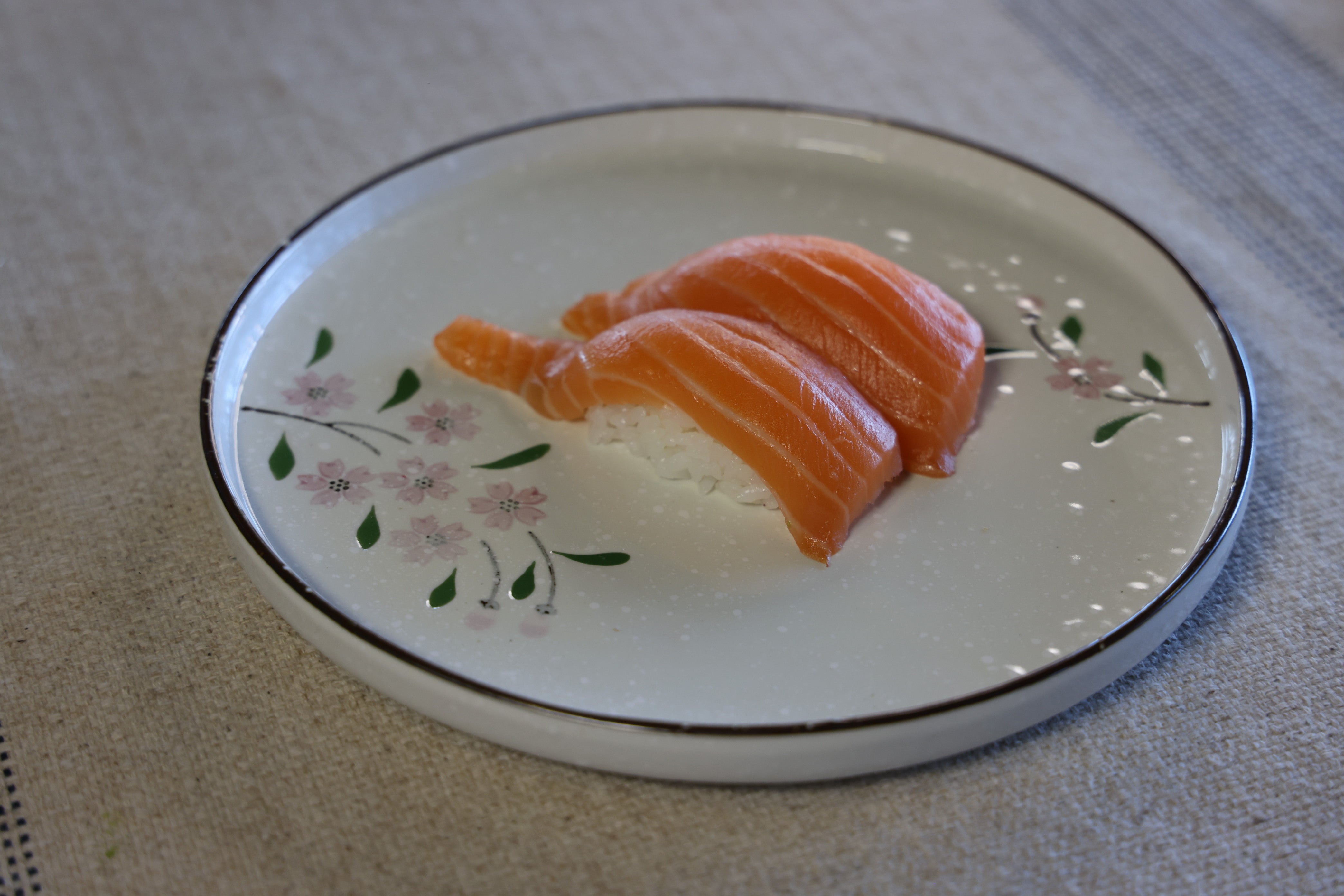51171 - Pink Sakura 8" Rimmed Round Porcelain Coupe Plate , 24/case