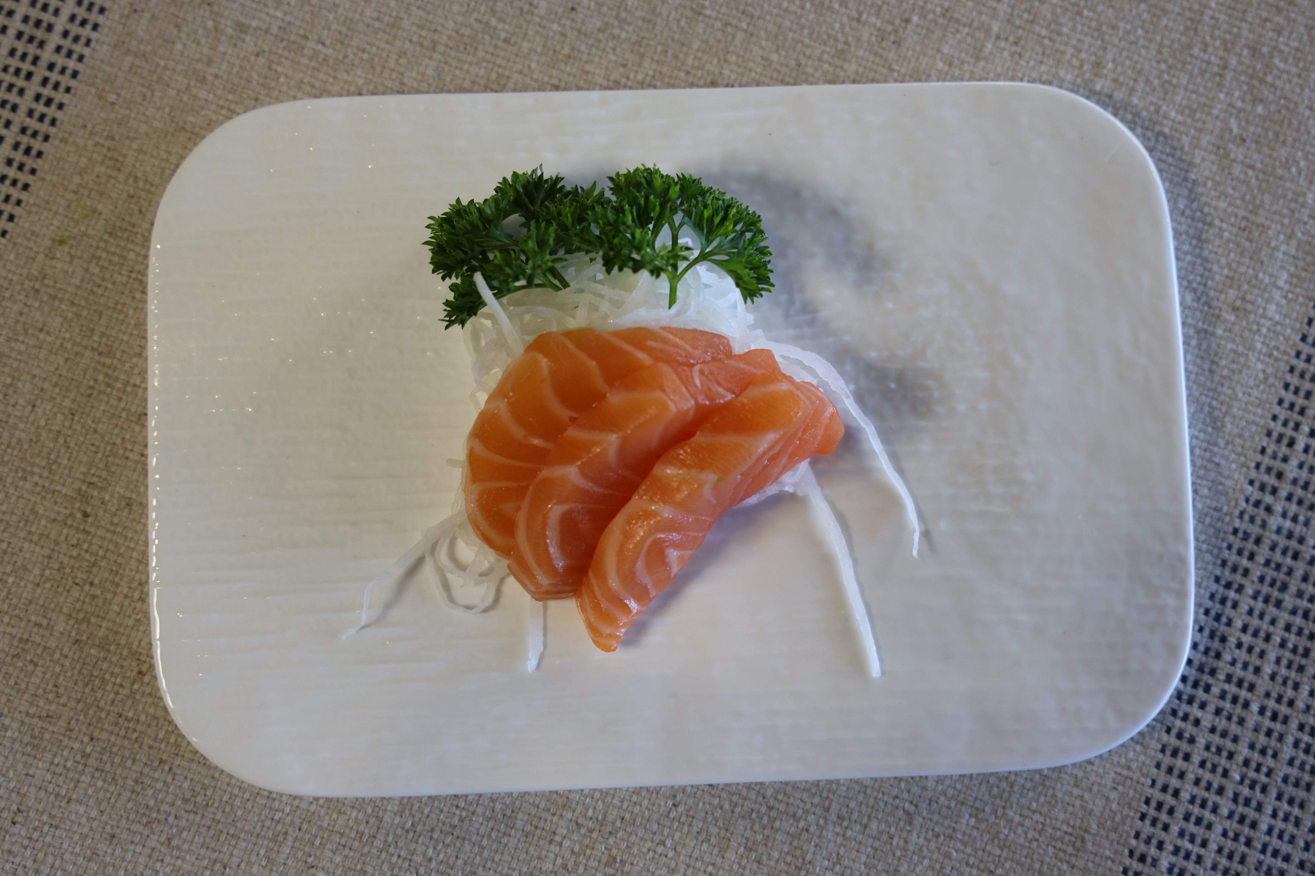 51128-White Sushi Flat Plate 9“-24/Case