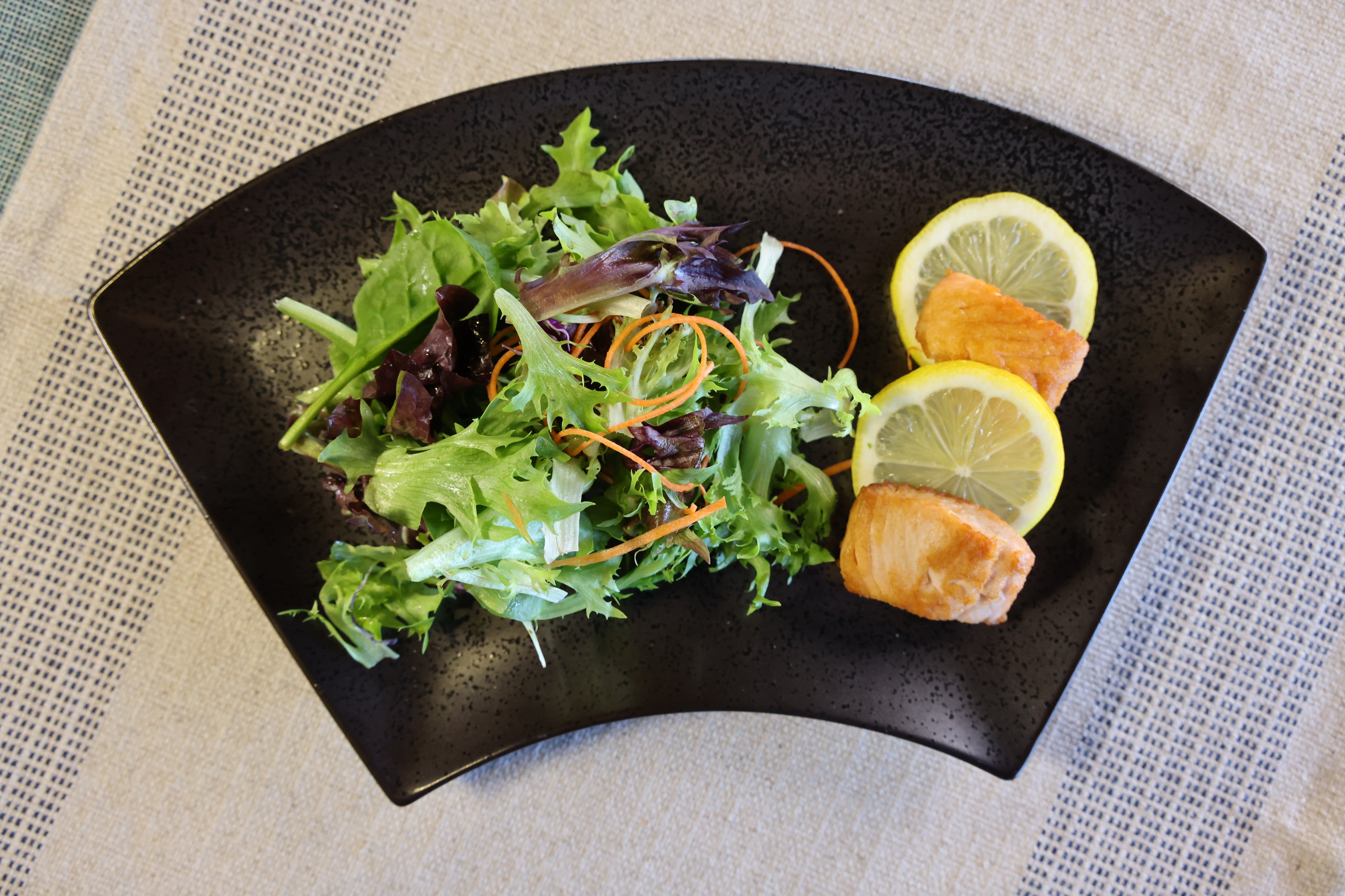 51210 - Dark Brown 14" Sector Shape Porcelain Plate, Sushi Sashimi Plate, 12/Case