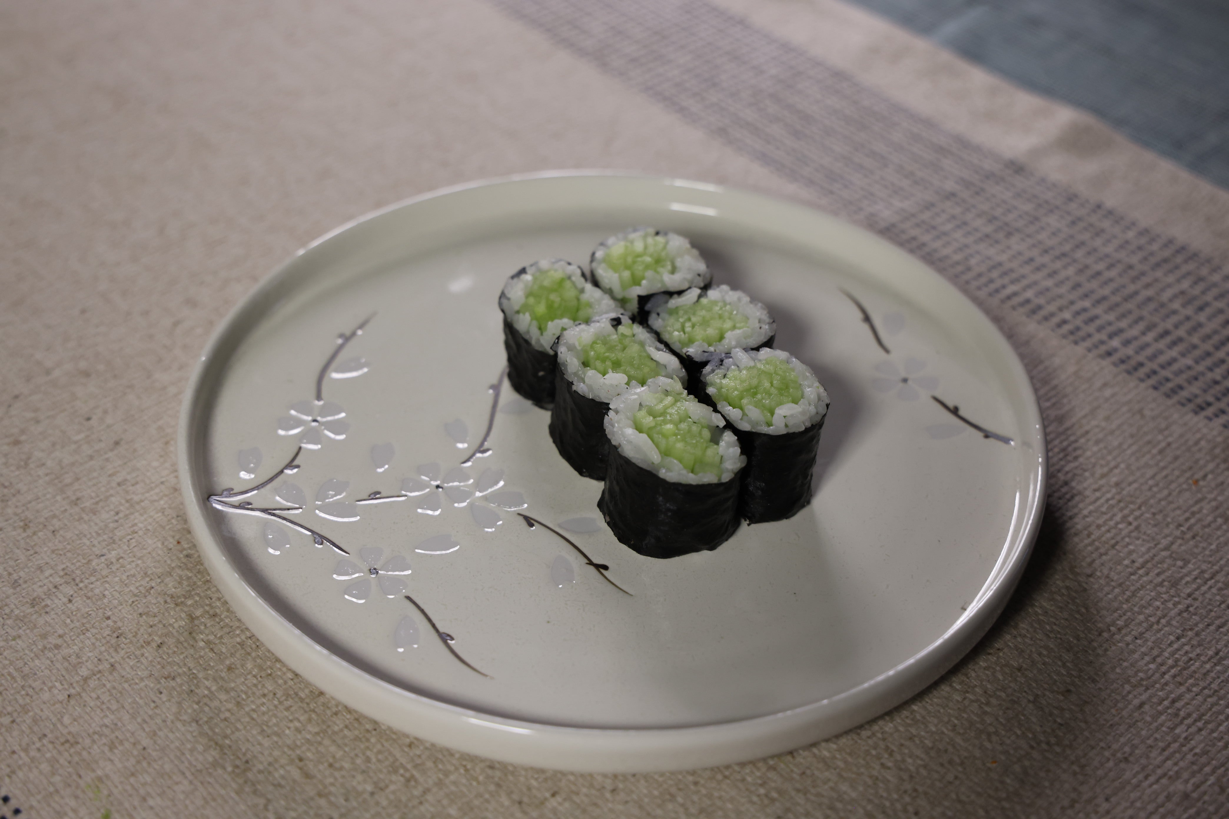 51237- White Sakura 8" Rimmed Round Porcelain Coupe Plate , 24/case