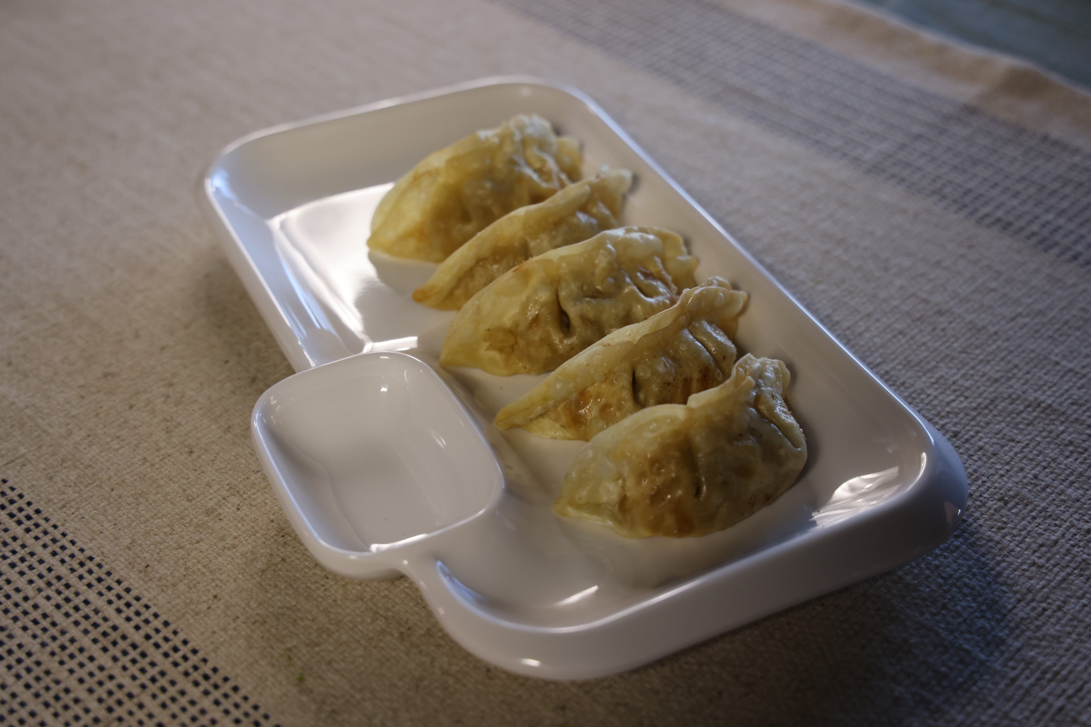 51039-Melamine Dumpling Plates with Vinegar Dish-16/Box