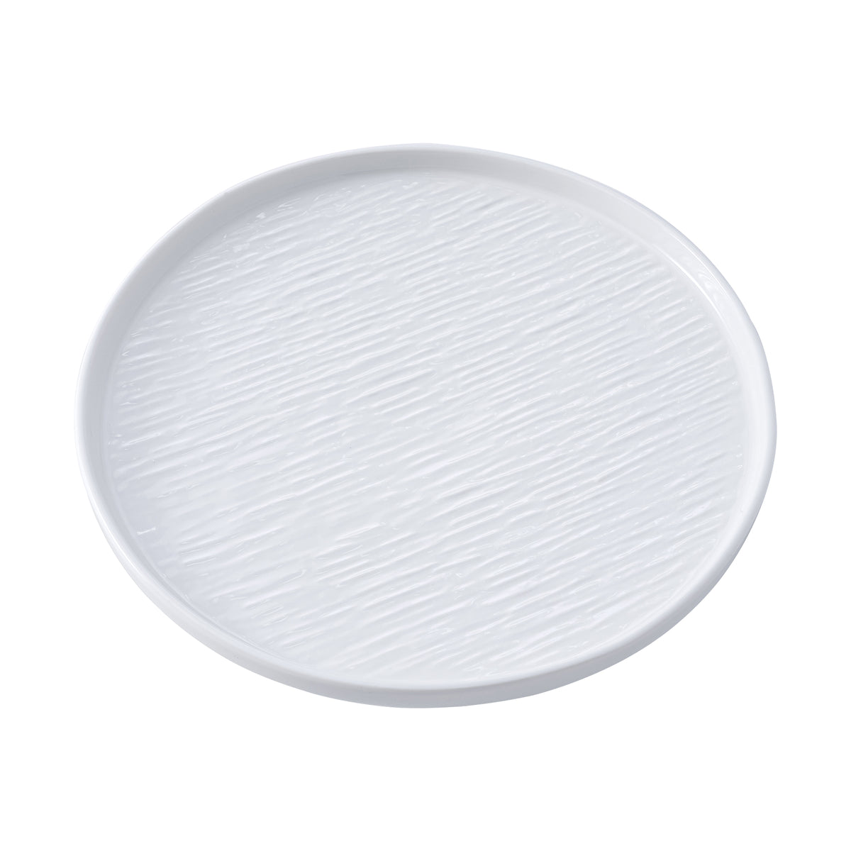 51123-Ceramic WHITE RIMMED DINNER PLATE 10"-18/Case