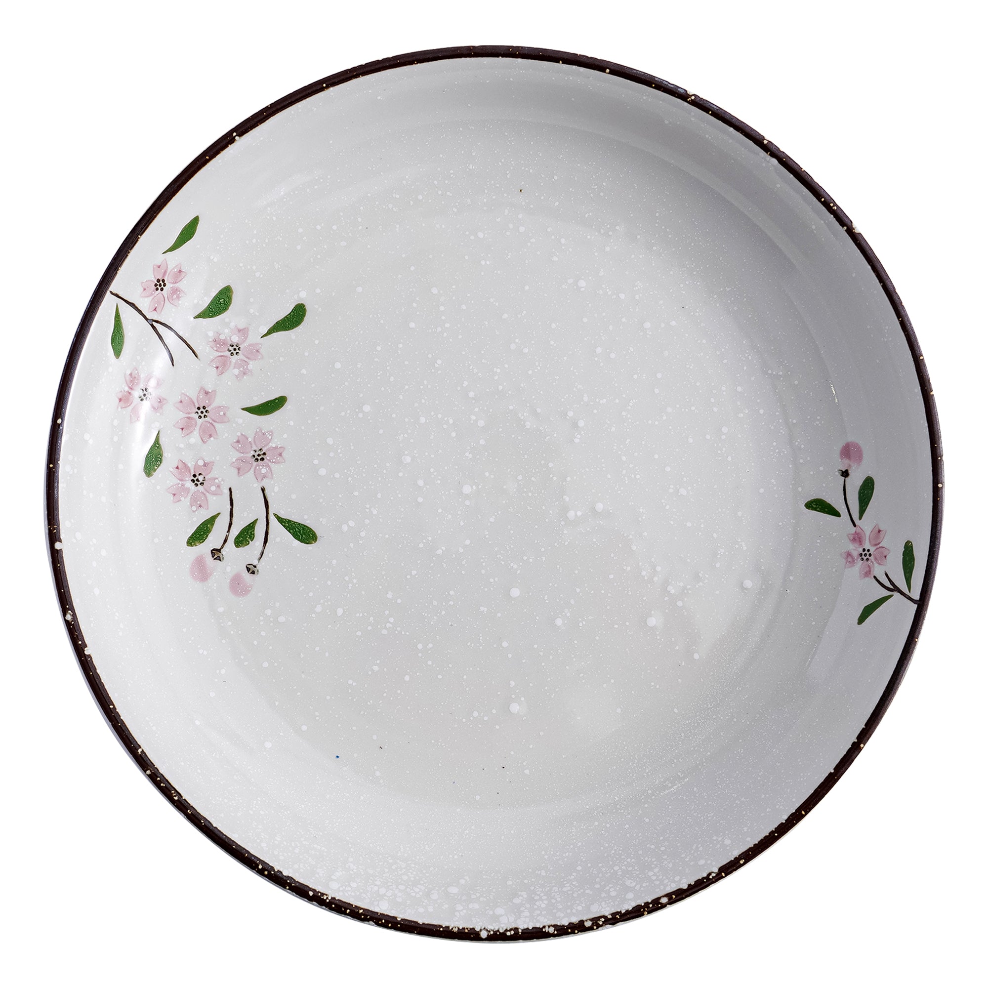 51195 - Pink Sakura 10" Diner Bowl, Shallow Bowl, Serving Plate, 12/Case