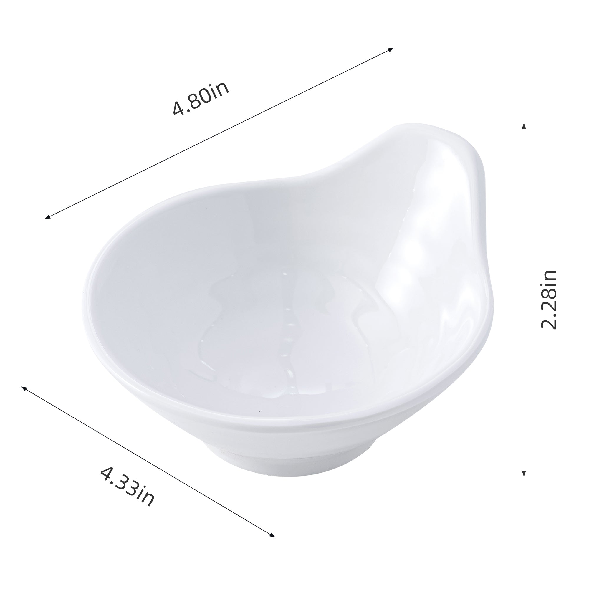 51146-MELAMINE WHITE TONSUI BOWL-120/Case