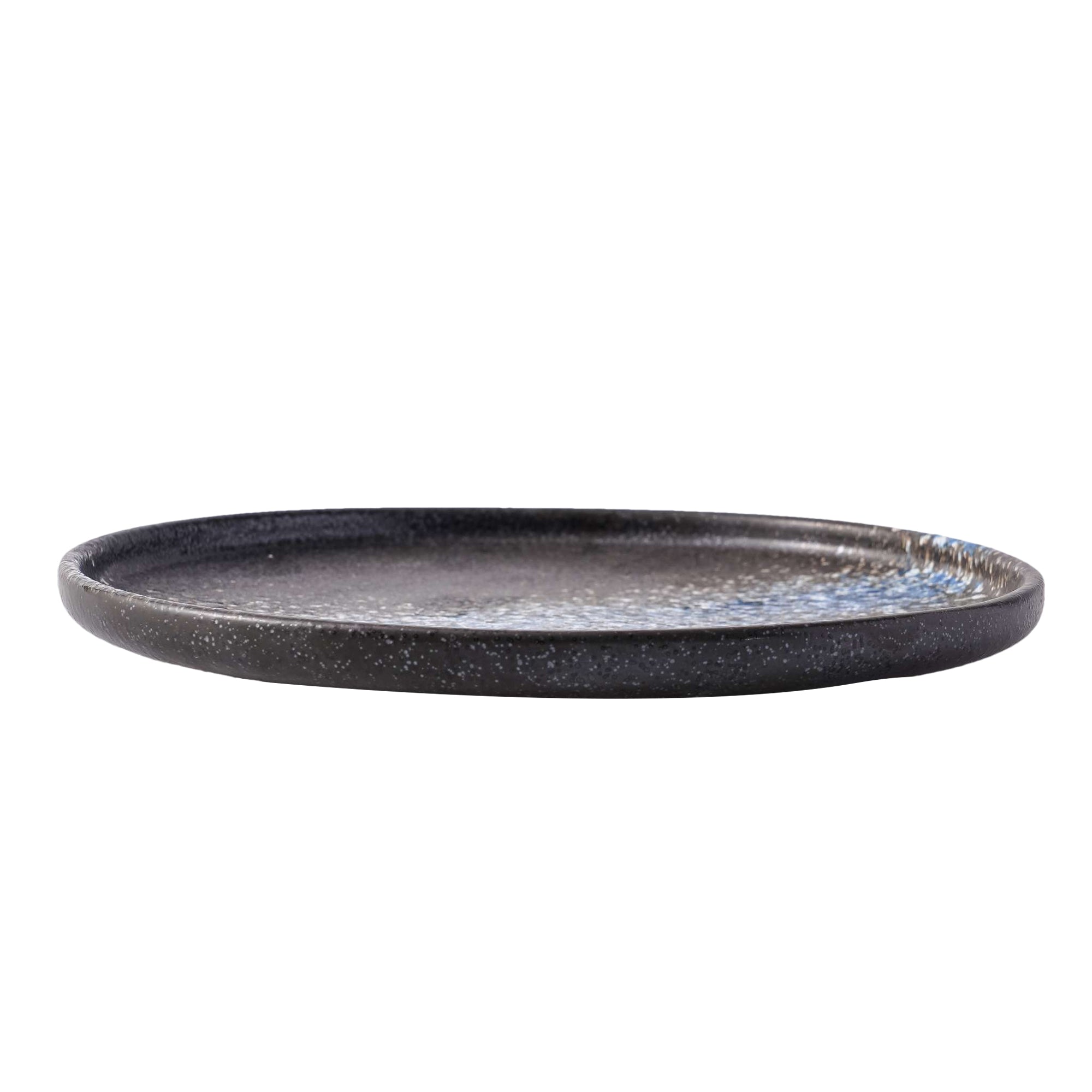 51058-7.8Inches Round Ceramic Flat Dinner Plate, High Edge Dish Set-24/Case