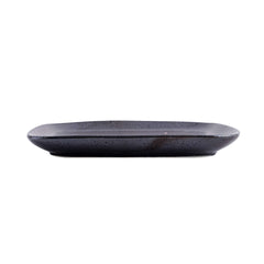51198-Dark Brown 7.8" Square Porcelain Flat Plate, 24/Case