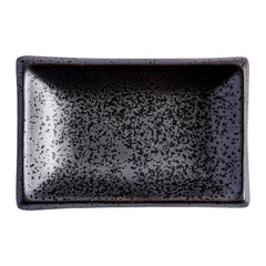 51215 - Dark Brown 4" Rectanglar Porcelain Soy Sauce Dish, 72/Case