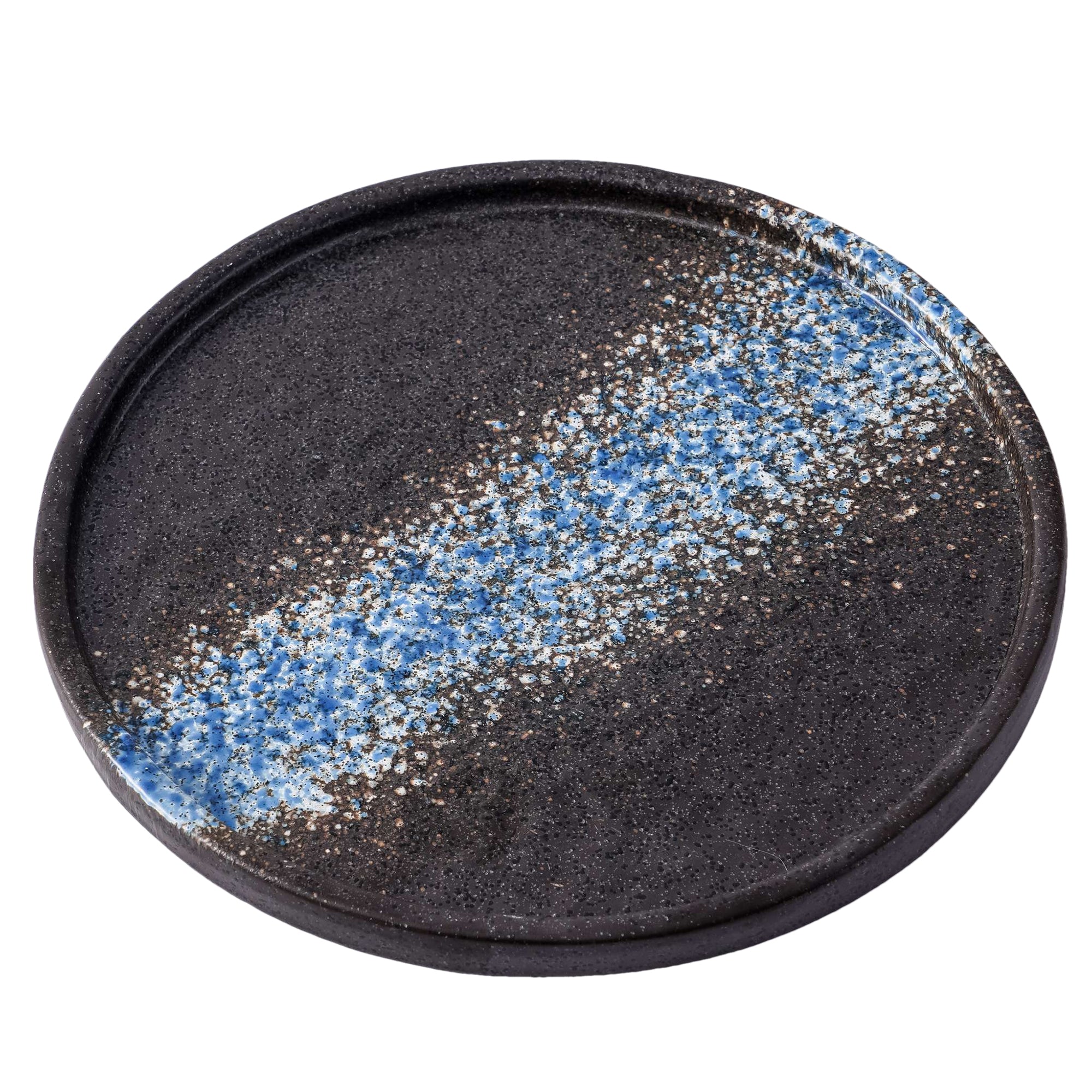 51057-8.7Inches Round Ceramic Flat Dinner Plate, High Edge Dish Set-18/Case