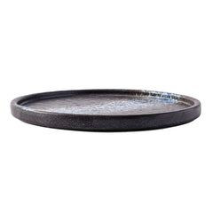51057-8.7Inches Round Ceramic Flat Dinner Plate, High Edge Dish Set-18/Case
