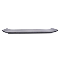 51207 Dark Brown 12" Rectanglar Porcelain Flat Plate, Sushi Plate, 16/Case