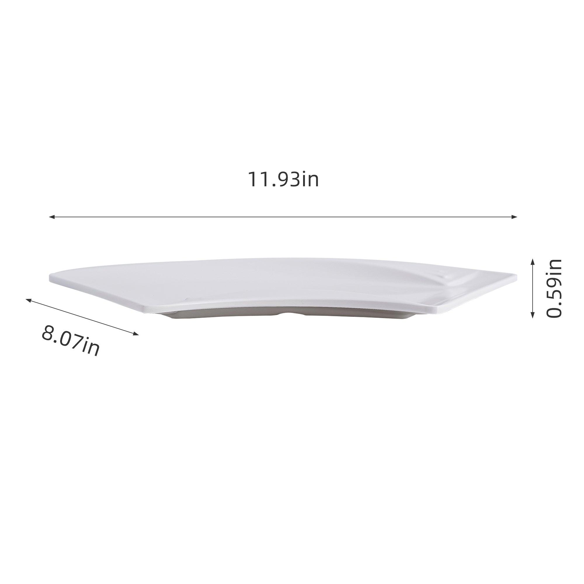 51040-Melamine Scalloped Plate-48/Case