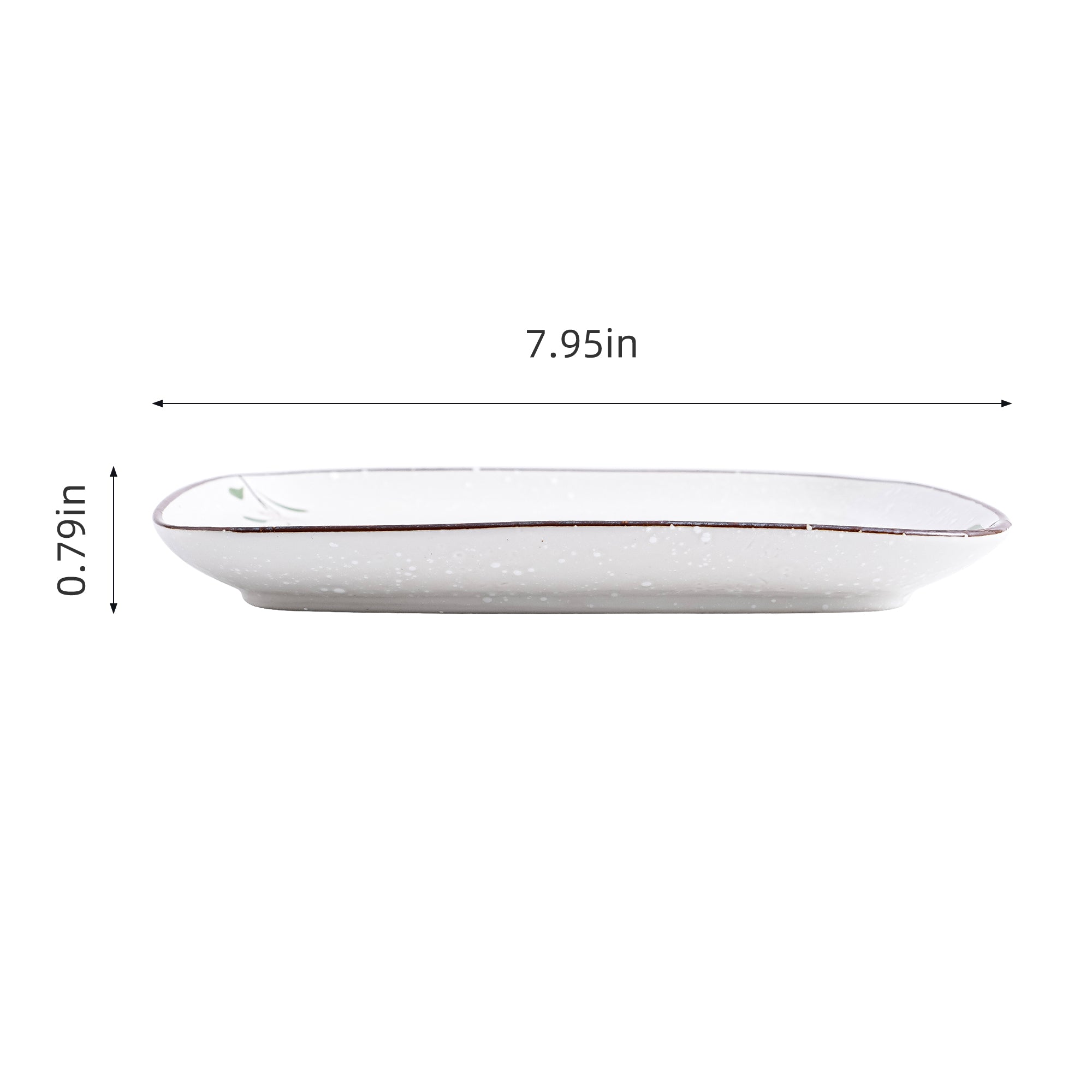 51170 - Pink Sakura 7.8" Square Porcelain Flat Plate, 24/Case