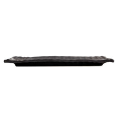 51053-Matte Black Ceramic Food Serving Platters (13 1/2 x 4 Inch Rectangle Plates)with Creative Elegant Design,16/Case