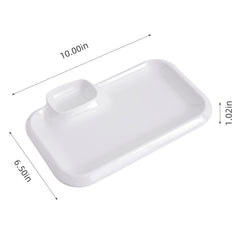 51039-Melamine Dumpling Plates with Vinegar Dish-16/Box