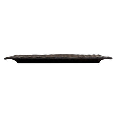 51052-Matte Black Ceramic Food Serving Platters (12 x 3 3/4Inch Rectangle Plates)with Creative Elegant Design,24/Case