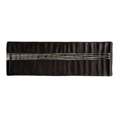 51052-Matte Black Ceramic Food Serving Platters (12 x 3 3/4Inch Rectangle Plates)with Creative Elegant Design,24/Case
