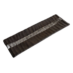 51052-Matte Black Ceramic Food Serving Platters (12 x 3 3/4Inch Rectangle Plates)with Creative Elegant Design,24/Case