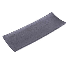 51202- Dark Brown 12" Rectanglar Porcelain Flat Plate, Sushi Plate, 16/Case
