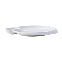 51106-11"Ceramic Dumpling/Sushi/Sashimi Plates with Sauce Dish-24/Case