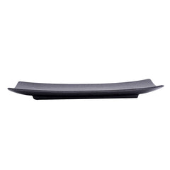 51202- Dark Brown 12" Rectanglar Porcelain Flat Plate, Sushi Plate, 16/Case