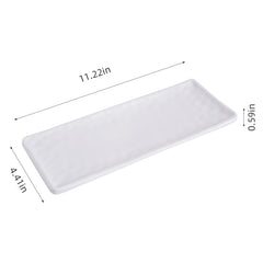 51031-Melamine White Rectangular plate-12/Box