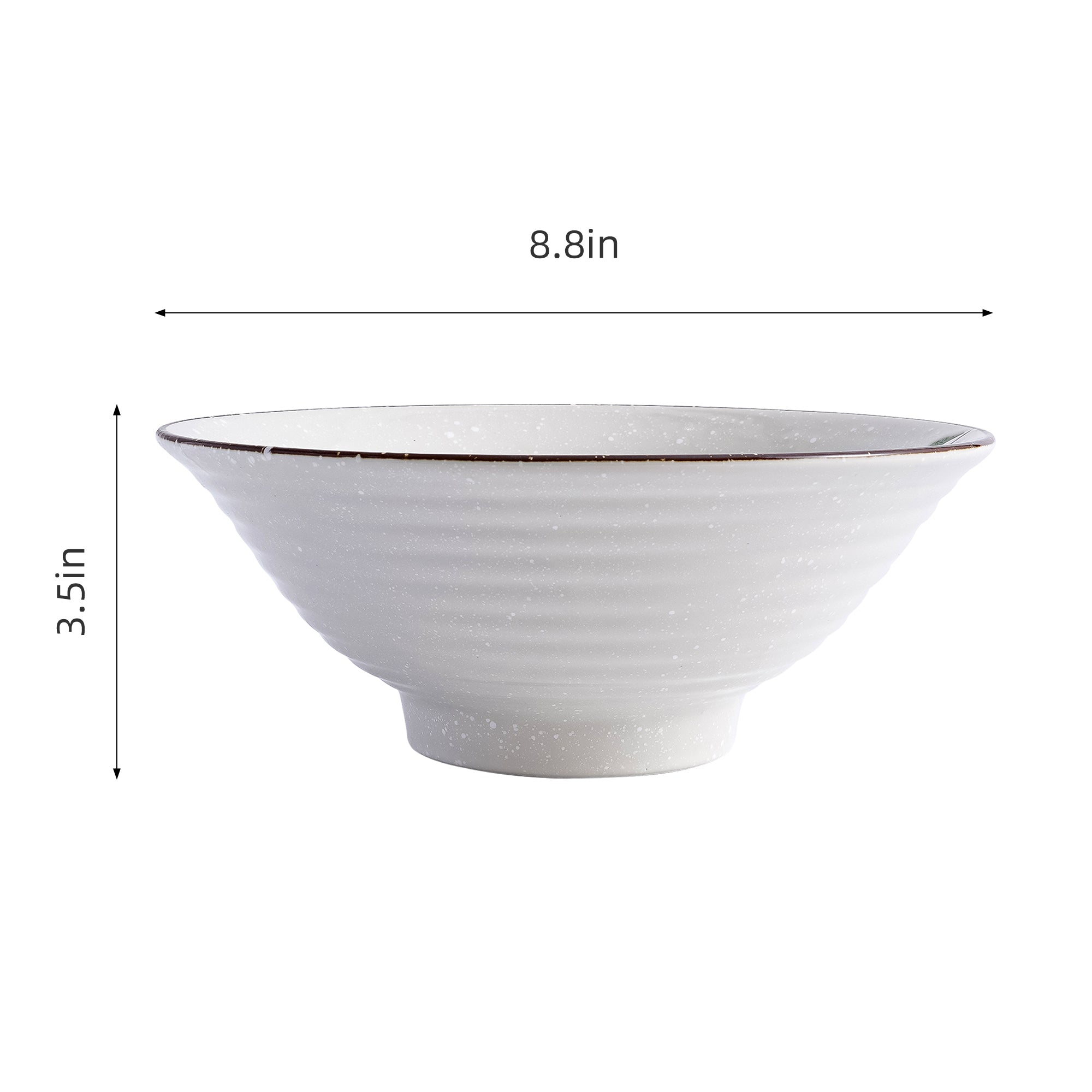 51196 - Pink Sakura 8.8" Porcelain Ramen Noodle Soup Bowl, 8/Case