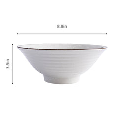 51196 - Pink Sakura 8.8" Porcelain Ramen Noodle Soup Bowl, 8/Case