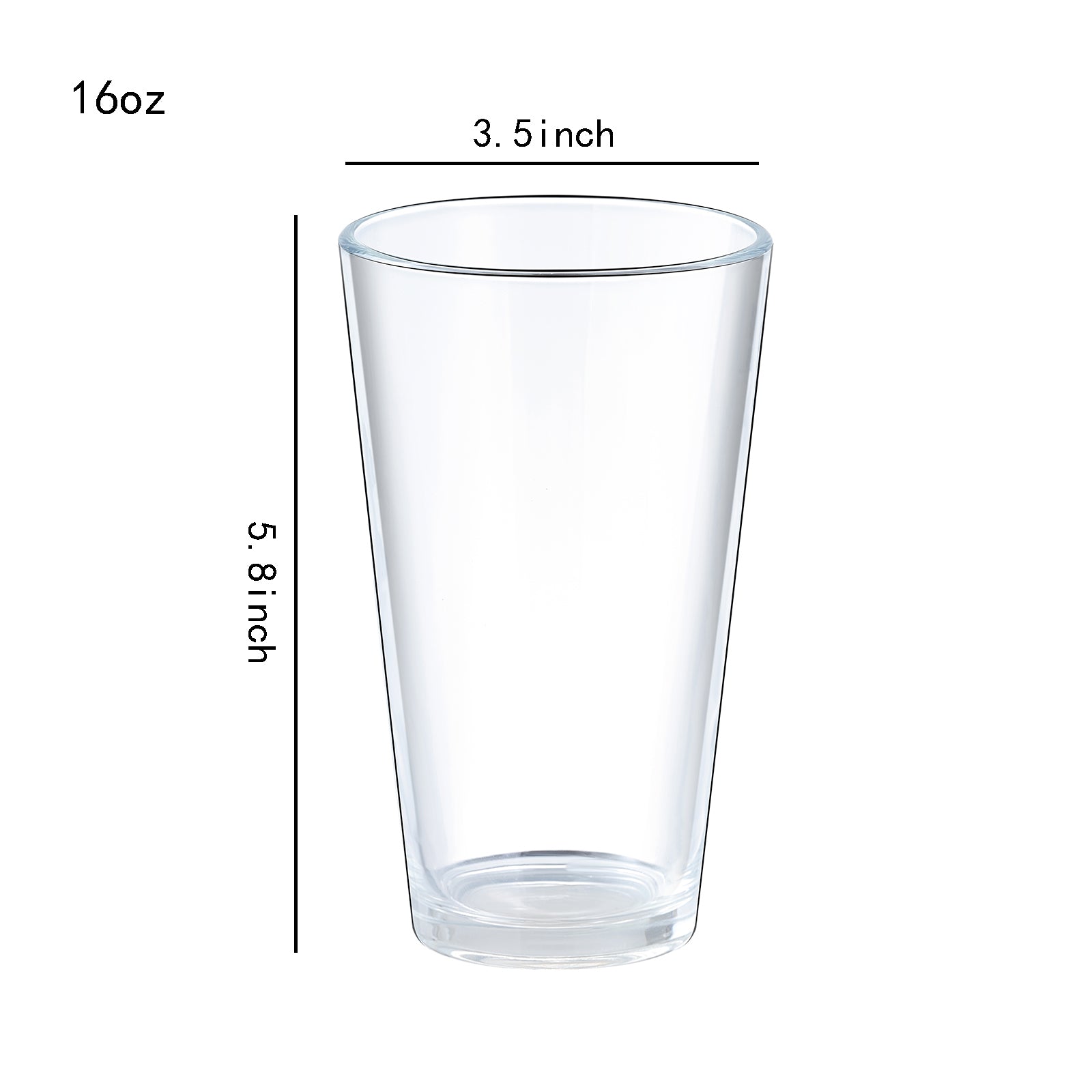 12 oz graduated drinking glass 12oz Pebbled Drinking Glass main image 0